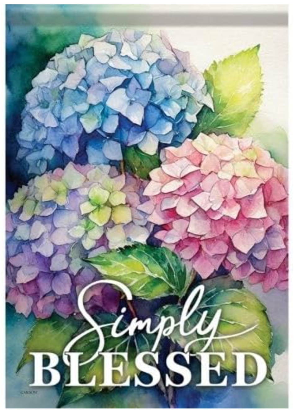 Carson - Hydrangeas In Bloom Dura Soft™ Garden Flag - 12.5" x 18" 53375